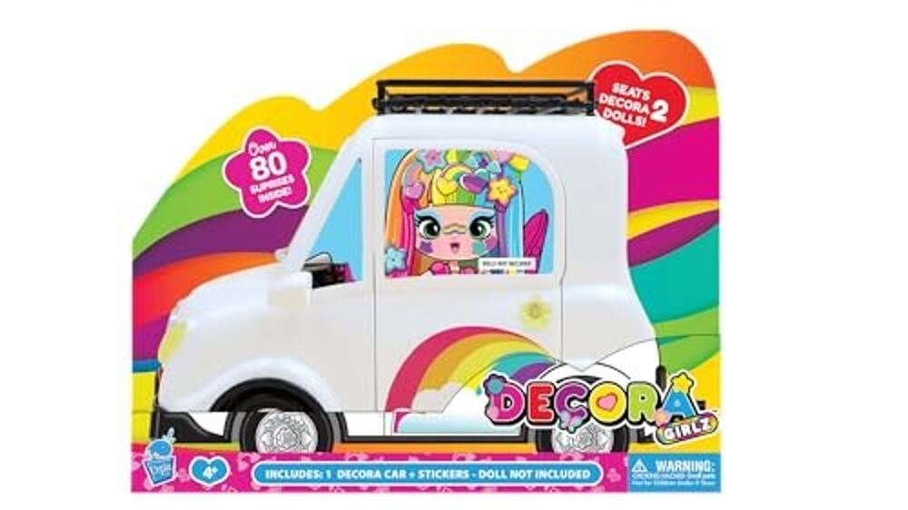 Decora Girlz Dream Car - Rolling Wheels, Surfboard, Suitcase, Stickers, NWT